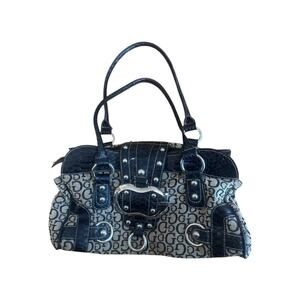 Guess Y2K Monogram Baguette Bag Vintage Logo Shoulder Purse Rare VTG 2000s